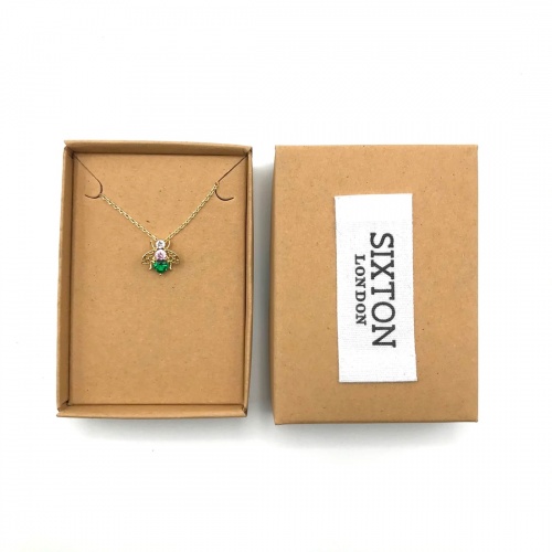 Nouveau Bejewelled Bee Necklace by Sixton London
